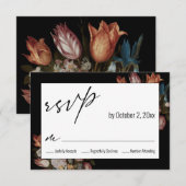 "Bloemen in een glas" van Ambrosius Bosschaert RSVP Kaartje (Voorkant / Achterkant)