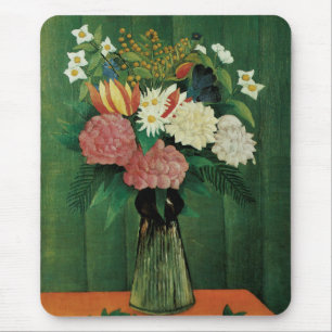 Bloemen in een Groene Vase Muismat