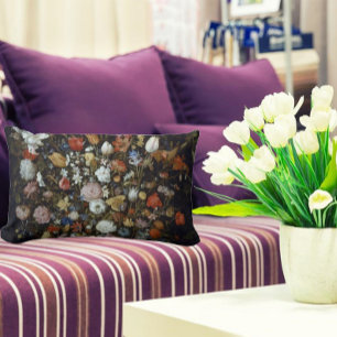 Bloemen in een houten vat Jan Brueghel de Oude  Kussen