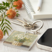 Bloemen in een Petten doos Sleutelhanger (Voorkant Rechts)
