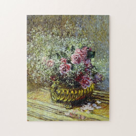 Bloemen in een Pot Monet Fine Art Legpuzzel (Verticaal)