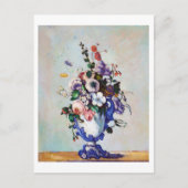 Bloemen in een Rococo Vase, Paul Cezanne Briefkaart (Voorkant)