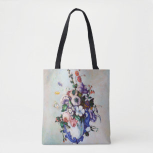 Bloemen in een Rococo Vase, Paul Cezanne Draagtas