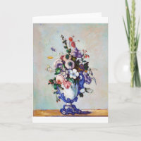 Bloemen in een Rococo Vase, Paul Cezanne