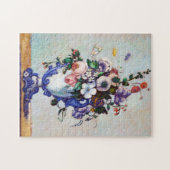 Bloemen in een Rococo Vase, Paul Cezanne Legpuzzel (Horizontaal)