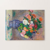 Bloemen in een schilderij van Vase Pierre Auguste Legpuzzel (Horizontaal)