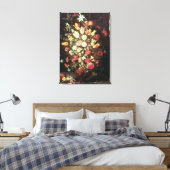 Bloemen in een vaas canvas afdruk (Insitu (Slaapkamer))