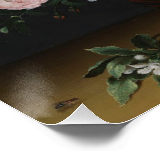 Bloemen in een vaas - Jan Brueghel Perfect Poster (Hoek)