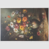 Bloemen in een Vase  olieafbrekende ontleding Tissuepapier (Voorkant)