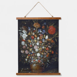 Bloemen in een Woodenschip Jan Brueghel de Ouder Hangend Wandkleed
