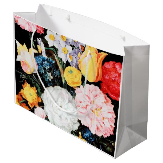 Bloemen in Glass Vessel, Jan Brueghel de Younger Groot Cadeauzakje (Achterkant Gekanteld)