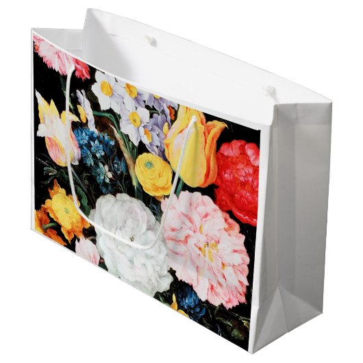 Bloemen in Glass Vessel, Jan Brueghel de Younger Groot Cadeauzakje (Voorkant Gekanteld)