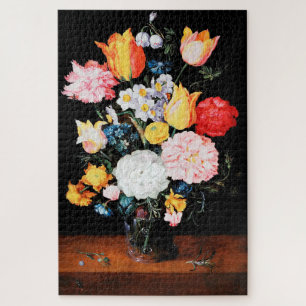 Bloemen in Glass Vessel, Jan Brueghel de Younger Legpuzzel