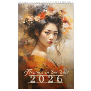 Bloemen in haar haar 2026 Kalender