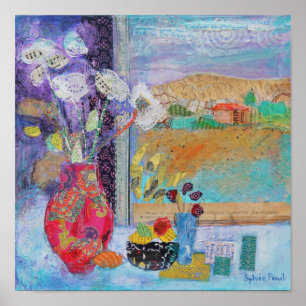 Bloemen in het venster 2014 poster