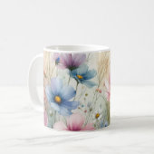 Bloemen in het wild koffiemok (Voorkant links)