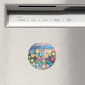 Bloemen in pastelmagneet magneet (Insitu (Vaatwasser))