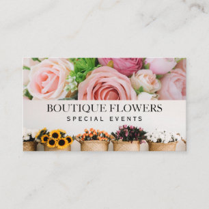 Bloemen in potten   Mooie Rozen Visitekaartje