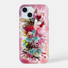 Bloemen in prachtige kleuren iPhone 15 hoesje