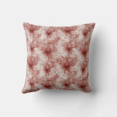 Bloemen in Scarlet Veil Kussen (Achterkant)