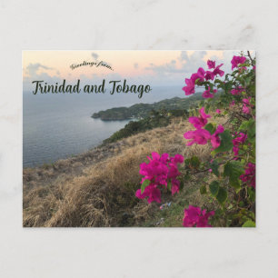 Bloemen in Trinidad en Tobago Briefkaart
