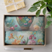  BLOEMEN IN VAAS DECOUPAGE TISSUEPAPIER (Geschenk)