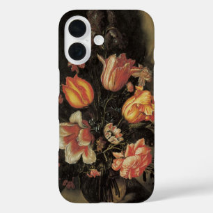 Bloemen in Vaas, Vintage Barokke Bloemstukken Stil iPhone 16 Hoesje