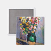 Bloemen in Vase, Cezanne Magneet (Voorkant / Achterkant)
