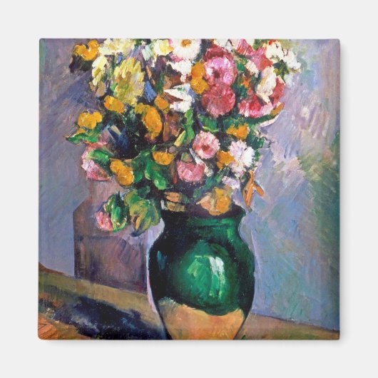 Bloemen in Vase, Cezanne Magneet (Voorkant)