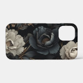 Bloemen in zwart-wit Case-Mate iPhone case (Achterkant (horizontaal))