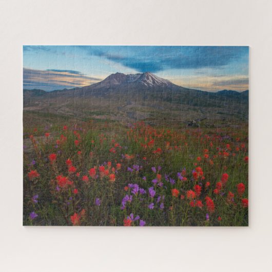 Bloemen | Indische penseel en penseel Legpuzzel (Horizontaal)