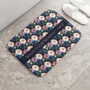 Bloemen Inspirerend Quote Badmat