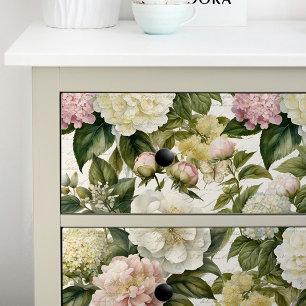 Bloemen Ivoor Pioen Hydrangea Decoupage Tissuepapier