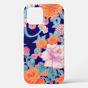 Bloemen, Japans ontwerp iPhone 12 Hoesje