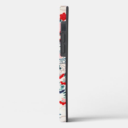 Bloemen, Japans ontwerp Case-Mate iPhone Case (Achterkant / Links)