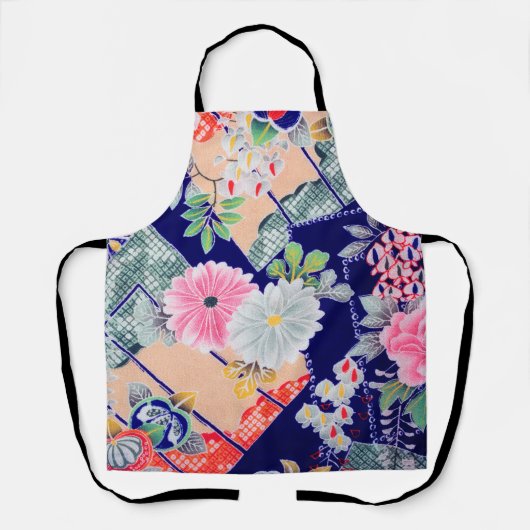 Bloemen, Japans ontwerp Schort (Voorkant)