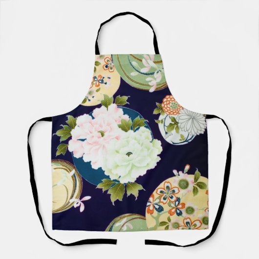 Bloemen, Japans ontwerp Schort (Voorkant)