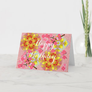 Bloemen Japans Roze Kersenbloesem Kaart