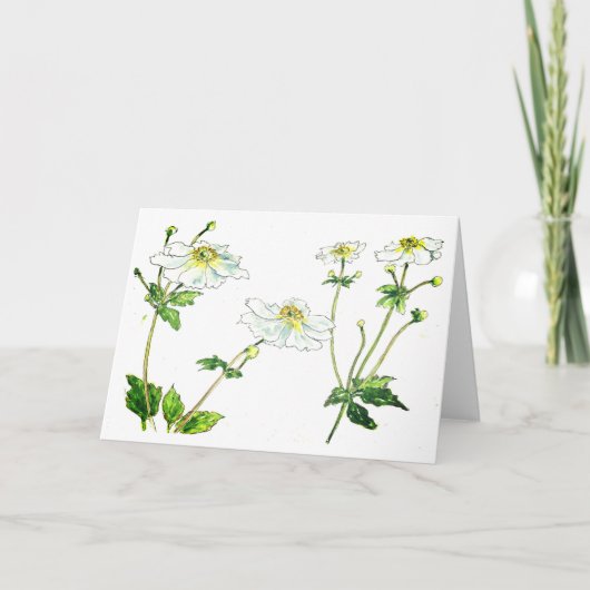 Bloemen - Japanse Anenomes Kaart (Voorkant)