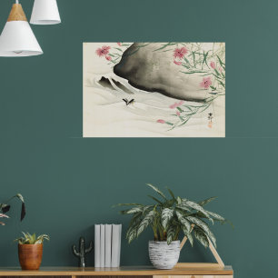 Bloemen Japanse Waterverf Kunst Poster