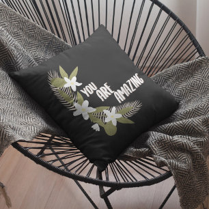 Bloemen Je bent geweldig Kussen