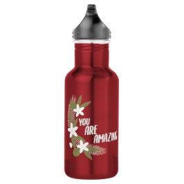 Bloemen Je bent geweldig Waterfles