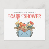  Bloemen Kaart Douche per Mail Invitation (Voorkant)
