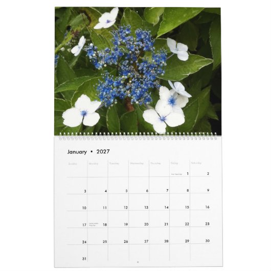 Bloemen Kalender (Jan 2027)