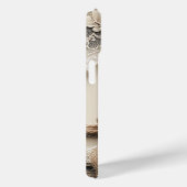  Bloemen Kant Burlap Rustieke Bruiloft Case-Mate iPhone Case (Achterkant / Rechts)