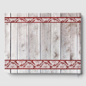 Bloemen, Kant & Hoefijzers, Rood lint Gastenboek (Achterkant)