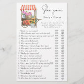 Bloemen kar - Schoenenspel vrijgezellenfeest spel (Voorkant)