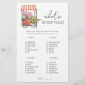 Bloemen kar - Wat zit er in je portemonnee spel (Voorkant)