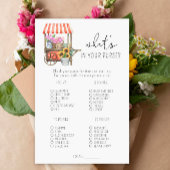 Bloemen kar - Wat zit er in je portemonnee spel