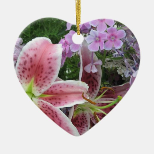  bloemen keramisch ornament (Voorkant)